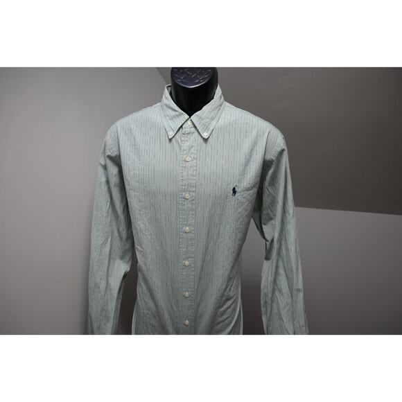 Polo Ralph Lauren Dress Shirt Custom Long Sleeve Striped Button Up Mens Size XL - Picture 2 of 8
